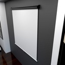 Klip Xtreme KPS-502 - Pantalla de proyección - instalable en el techo, instalable en pared - motorizado