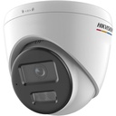 CAMARA IP TURRET LUZ HIBRIDA COLORVU 4MP L 28MM CON AUDIO BIDIRECCIONAL ALARMA ACTIVA ROJA Y AZUL