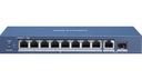 SWITCH POE 8 CH 10/100/1000MB + 1 10/100/1000MB + 1 FIBRA GIGABITE 58W