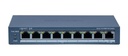 SWITCH POE 8 CH 10/100MB + 1 10/100MB 60W