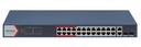 SWITCH POE 24 CH 10/100MB + 2 10/100/1000MB + 2 FIBRA GIGABITE 370W ADMINISTRABLE