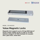CERRADURA ELECTROMAGNETICA 600LBS 12VDC HIKVISION