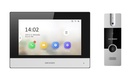 KIT DE VIDEO PORTERO HIBRIDO DS-KB2411T-IM + PANTALLA IP DS-KH6320-WTDE1