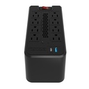 REGULADOR DE VOLTAJE FORZA 8 TOMAS CON 2 USB 1200V