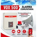 PANEL DE ALARMA DE PERIFONEO PARA CCTV LINSEG VOX 500- Incluye 1 RF 5