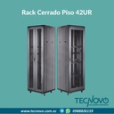 RACK CERRADO DE PISO 42UR NEGRO 600X1000MM
