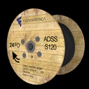 CABLE DE FIBRA ÓPTICA ADSS 24 HILOS FO G652D MDPE CHAQUETA NEGRA CON PROTECCIÓN UV Y PROTECCIÓN ANTI