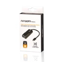ADAPTADOR ARGOM TYPE C TO RJ45 15CM NEGRO
