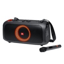 PARLANTE JBL PARTY BOX ON THE GO ESSENTIAL IPX4 100W MIC BLUETOOTH TWS BLACK