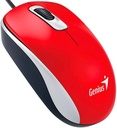 MOUSE USB GENIUS DX-110 ROJO/3 BOTONES/1000DPI/WINDOWS Y MAC