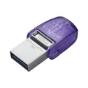 FLASH MEMORY KINGSTON 128GB DATA TRAVELER microDuo 3C TYPE-A - C PURPLE
